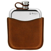 english-pewter-company-6oz-leather-pouch-flexi-cap-purse-flask---silver-34391274