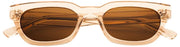 MessyWeekend Jenner Blaulicht-Lesebrille – Braun/Pfirsichbeige