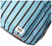 Roka Gatwick kleine plunjezak van gerecycled canvas - blauwe streep