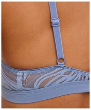 Falke Delicate Touch Triangle Bralette - Blue Steel