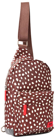 Roka Willesden Large Recycled Canvas Crossbody Bag - Brown Spot