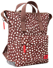Roka Bantry B Kleiner Rucksack aus recyceltem Canvas – Brauner Fleck