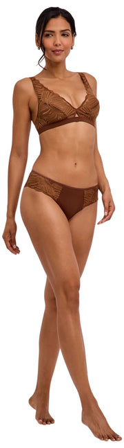 Falke Delicate Touch Triangle Bralette - Deer Brown