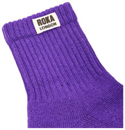 Chaussettes Roka Windsor Solid Crew - Violet