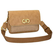 david-jones-half-flap-clasp-shoulder-bag---pumpkin-spice-brown-34507596