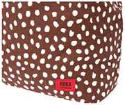 Roka Hoxton Grand sac à bandoulière en toile de coton - Marron à pois