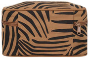Hindbag Gaspard Kosmetiktasche – Zebra-Zimtbraun