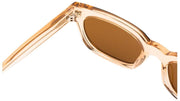 MessyWeekend Jenner Blaulicht-Lesebrille – Braun/Pfirsichbeige