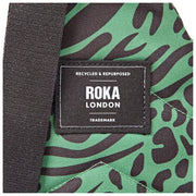 Roka Willesden Grand sac à bandoulière en toile recyclée - Vert artichaut