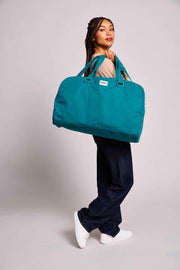 Hindbag Yves Große Reisetasche – Pfauenblau