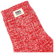Roka Wallace Crew Socken – Cranberry-Rot