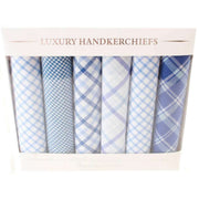 david-van-hagen-checked-6-pack-handkerchief---blue-34384411