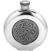 english-pewter-company-6oz-round-celtic-disk-flask---silver-34473075