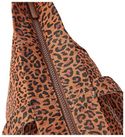 Roka Marylebone Large Cotton Canvas Oversized Tote Bag - Mini Leopard Brown