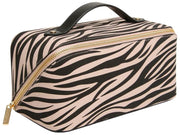 Alice Wheeler London Animal Print Train Case - Black/Zebra