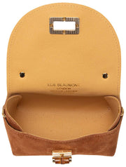 Elie Beaumont Suède Mini Bamboe Tas - Bruin