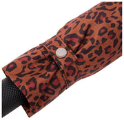 Roka Waterloo Paraplu van gerecycled nylon - Mini Luipaardbruin