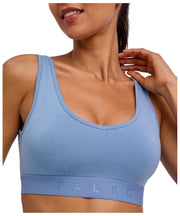 Falke Daily Comfort Print 2-pack bustier bralette - Beige/Blauw