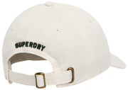 Superdry & Co SD bestickte Baseballkappe – Weiches Weiß