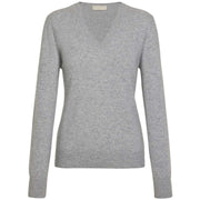 falke-pure-cashmere-v-neck-sweater---heather-grey-34457455
