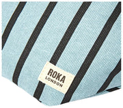 Roka Mill Hill Baumwoll-Canvas-Gürteltasche – Blau gestreift