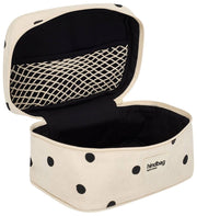 Hindbag Gaspard Kosmetiktasche – Off White Polka Dot