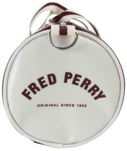 Fred Perry Classic Mini Barrel Bag - Oxblood/Ecru Cream