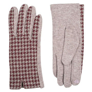 dents-touchscreen-dogtooth-design-gloves---damson-burgundy-34477554