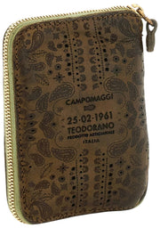 Campomaggi Floriana Laser Cashmere Portemonnee - Militair Groen