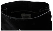 Vivienne Westwood Kleine Umhängetasche „Lottie“ aus Wildleder – Schwarz