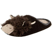 totes-toasties-novelty-applique-mule-slippers---brown-34474166