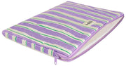 Hindbag Ava Medium 15inch Laptop Case - Green/Parma Stripes