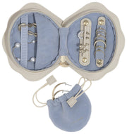 Stackers Shell Travel Jewellery Box - Oatmeal Cream