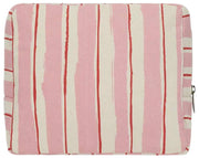 Hindbag Alix Extra Large Toiletry Bag - Pink/Red Stripes