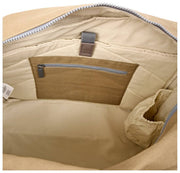 Sac fourre-tout moyen en toile de coton Roka Sloane - Beige Safari