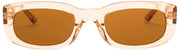 MessyWeekend Leon Blue Light Sun Lesebrille – Braun/Pfirsichbeige