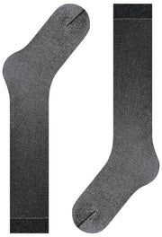 Falke Glitter 30 Denier Knee High Socks - Black/Sliver
