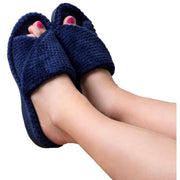 isotoner-popcorn-turnover-open-toe-slippers---navy-34523367