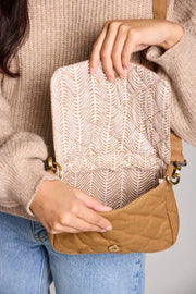 Hindbag Margault Quilted Shoulder Bag - Cinnamon Brown