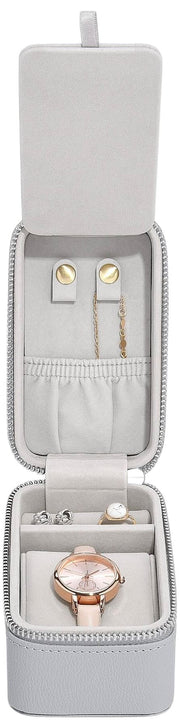Boîte à bijoux et montres de voyage Stackers - Gris galet