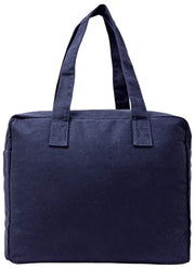 Sac fourre-tout moyen en toile de coton Roka Sloane - Bleu marine