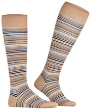 Falke Microblock Kniekousen - Sesambeige