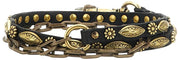 Campomaggi Ceinture Chaîne En Cuir à Clous Siena - Noir