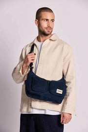 Hindbag Emile Multi Pocket Shoulder Bag - Navy Blue