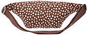 Sac banane en toile de coton Roka Mill Hill - Pois marron