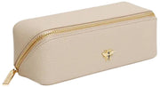 Alice Wheeler London Luxuriöser kleiner Zugkoffer – Steinbeige