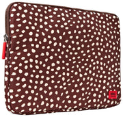 Roka Brick Lane Laptoptasche aus recyceltem Canvas – Brauner Fleck