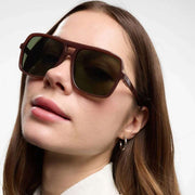 Lunettes de soleil brillantes Barner Jake - Marron cacao
