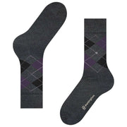 Burlington Edinburgh Socks - Grey/Black