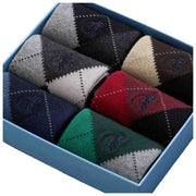 London Sock Company Highland Argyle Coffret de 6 paires de chaussettes Rouge/Vert/Bleu